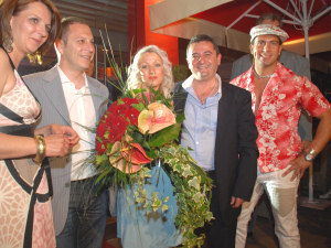 George, Dimitris and..Christina Aguilera
