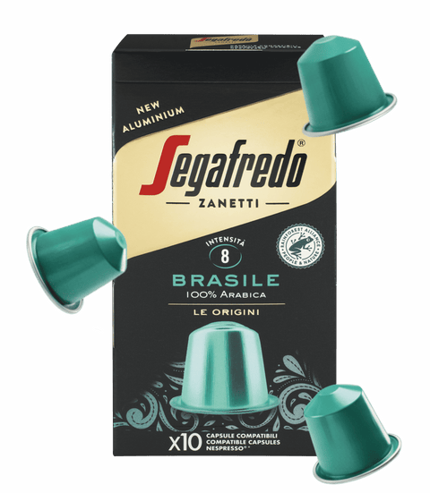 CAPSULE IN ALLUMINIO COMPATIBILI NESPRESSO® BRASILE 100% ARABICA