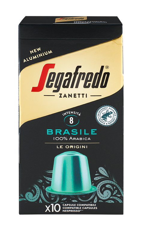 CAPSULE IN ALLUMINIO COMPATIBILI NESPRESSO® BRASILE 100% ARABICA