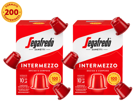 200 CAPSULE IN PLASTICA COMPATIBILI NESPRESSO® INTERMEZZO