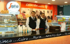 Café all'aeroporto del Cairo
