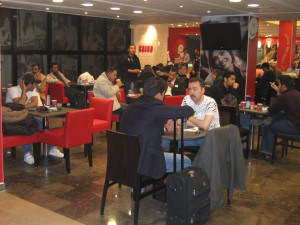 Café all'aeroporto del Cairo