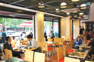 Segafredo café in Seul