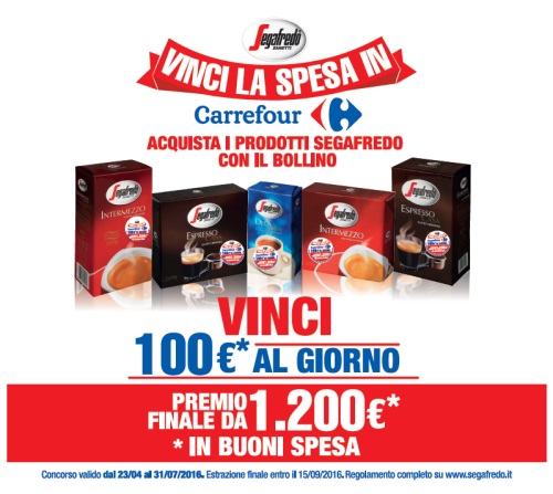 Concorso Segafredo Carrefour